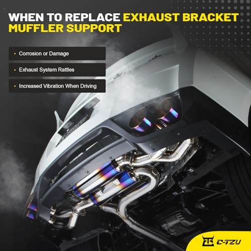 1 Pair Exhaust Bracket Muffler Support Assembly Left & Right for 2019-2025