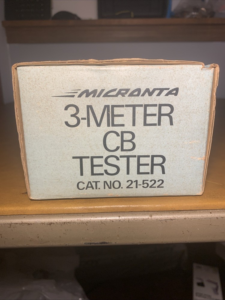 Vintage Micronta 3-meter CB Tester Cat. No. 21-522 Box