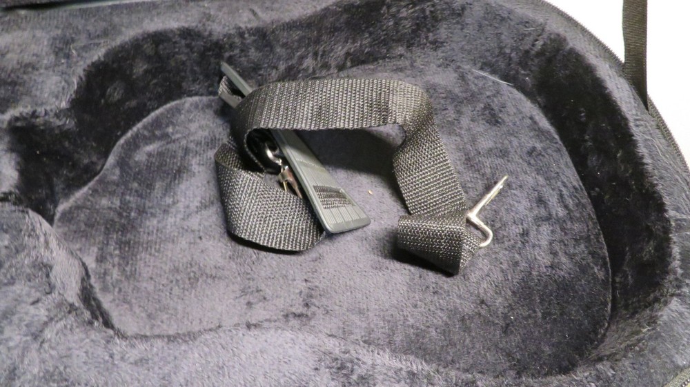 Durable Cloth Fluff Triangle Shape Carry Case Black Lining Violin Fiddle 27" OD