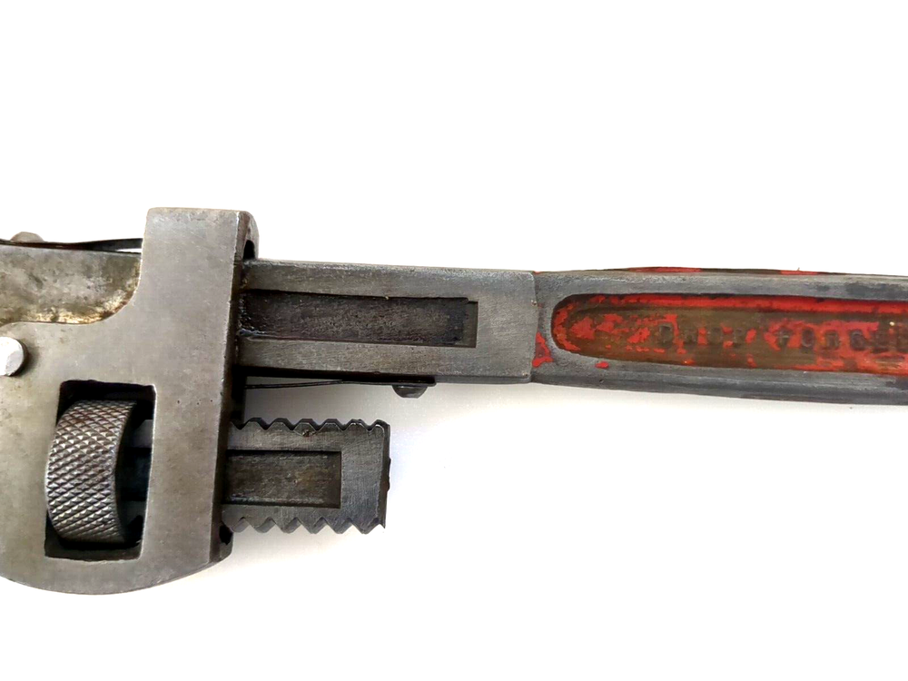 Vintage Japan Pipe Monkey Wrench Hand Tool 10" Adjustable