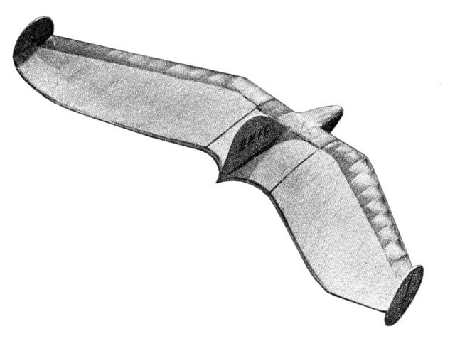 Crowfly Glider 32" Wingspan RC Model Airplane Printed Plans & Templates
