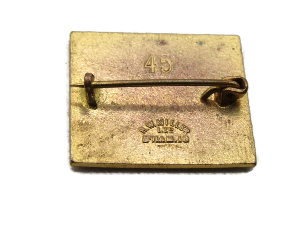 Respiration Operator Pin Blue & Gold Tone
