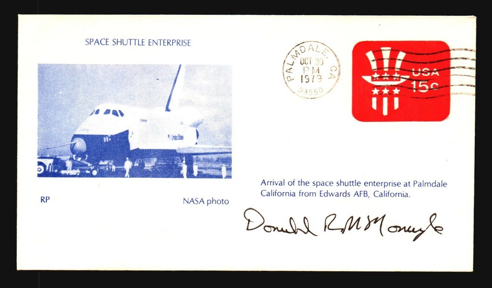 Donald McMonagle 1979 Signed Space Shuttle Cover - Z19092