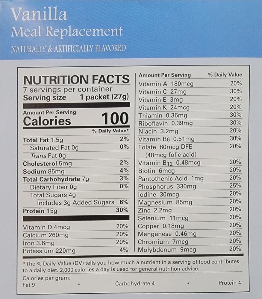 DPTG ASPARTAME FREE Vanilla Pudding-Shake