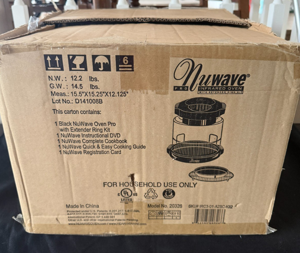 Nuwave Pro Infrared Oven Model 20326 1500W With Extender Kit Missing Powerhead