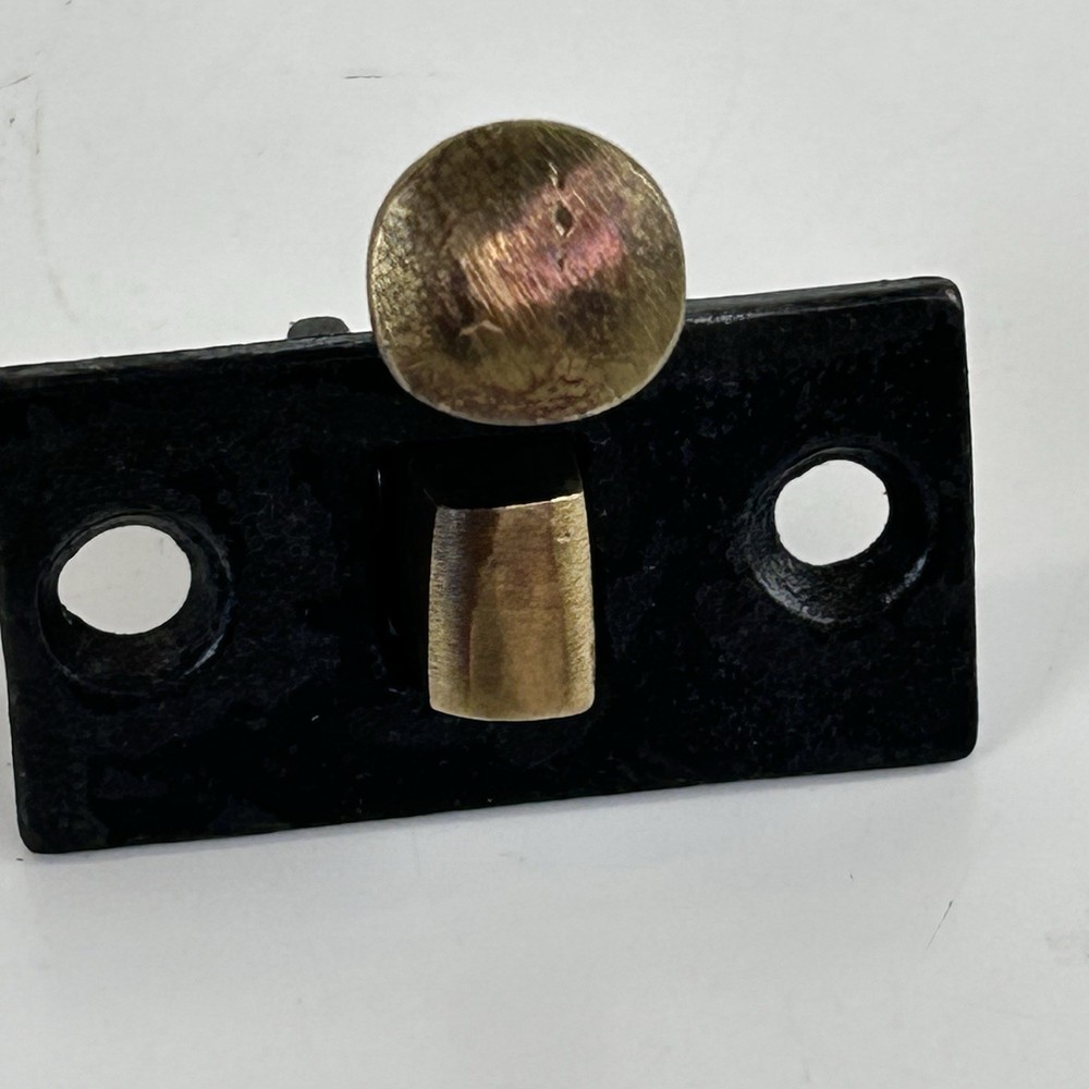 Antique Brass And Cast Iron Window Sash Latch