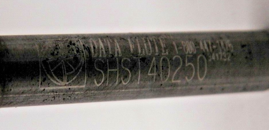 DATA FLUTE 1/4", 4 FLUTE ENDMILL #SHST40250C3 E033