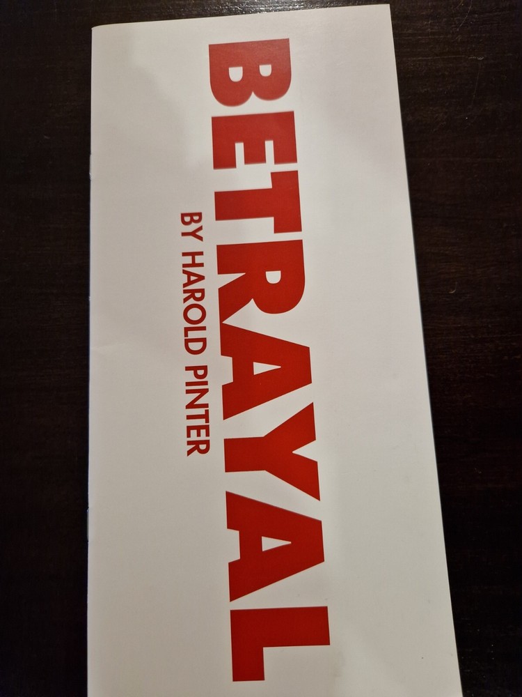 Betrayal Harold Pinter Donmar Warehouse Programme & 2 Flyers Toby Stephens