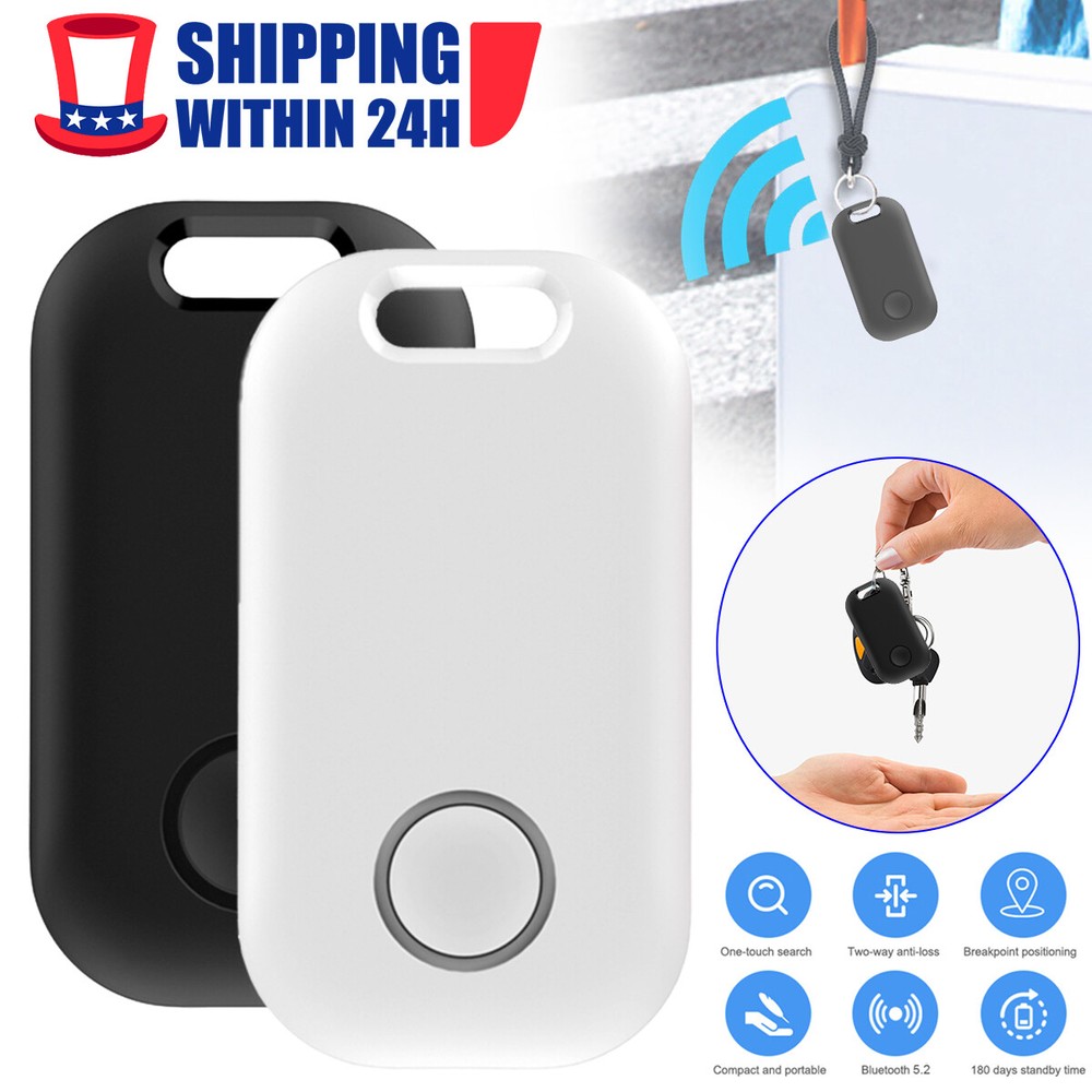 Smart Bluetooth Tracker Tag For iPhone iPad,Apple Find-My Compatible