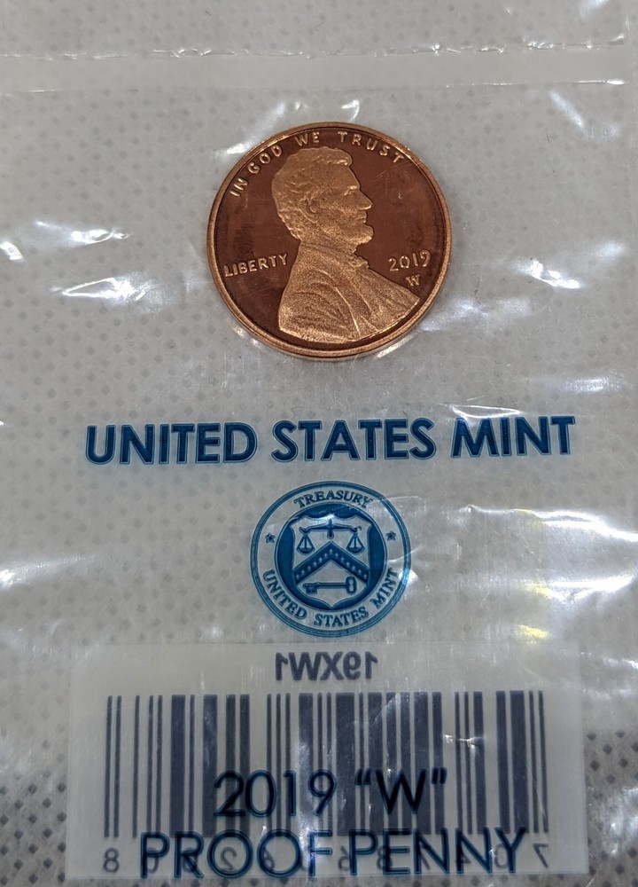 2019 W Proof Lincoln Shield Cent -West Point Mint- w/ Original Mint Plastic