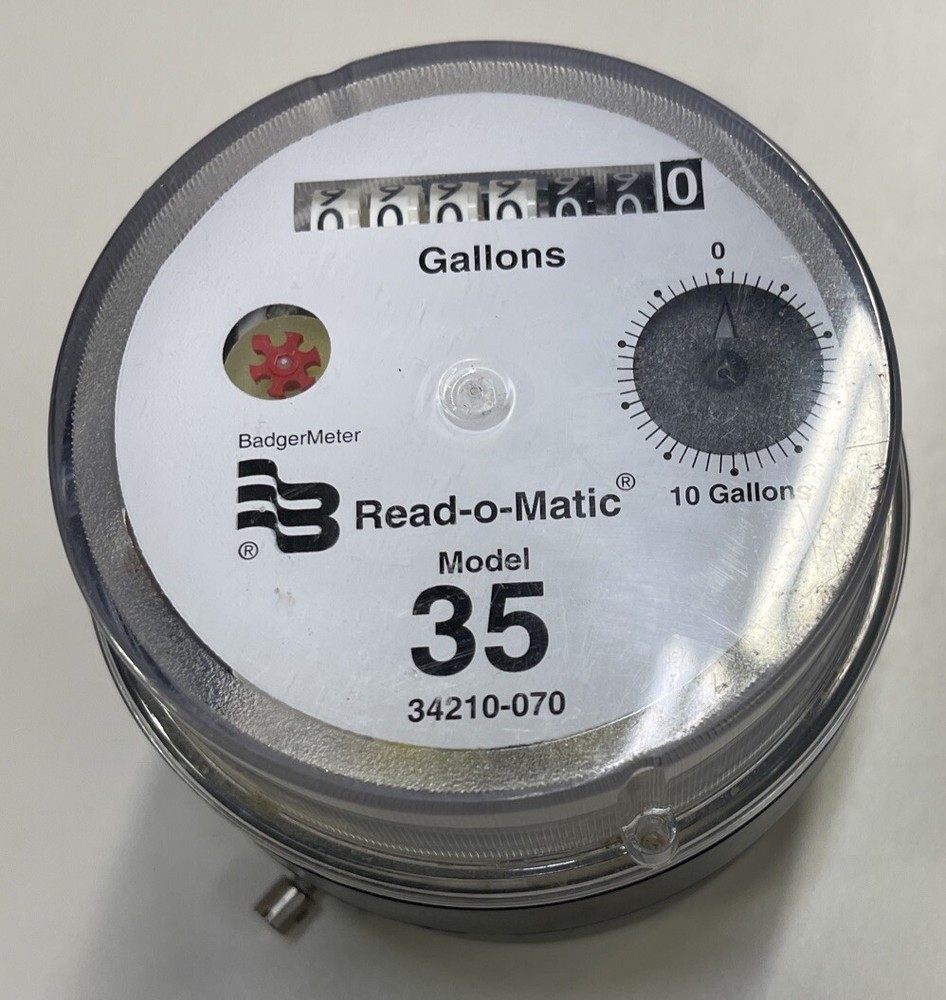 Badger Brass Water Meter Model 35 3/4”