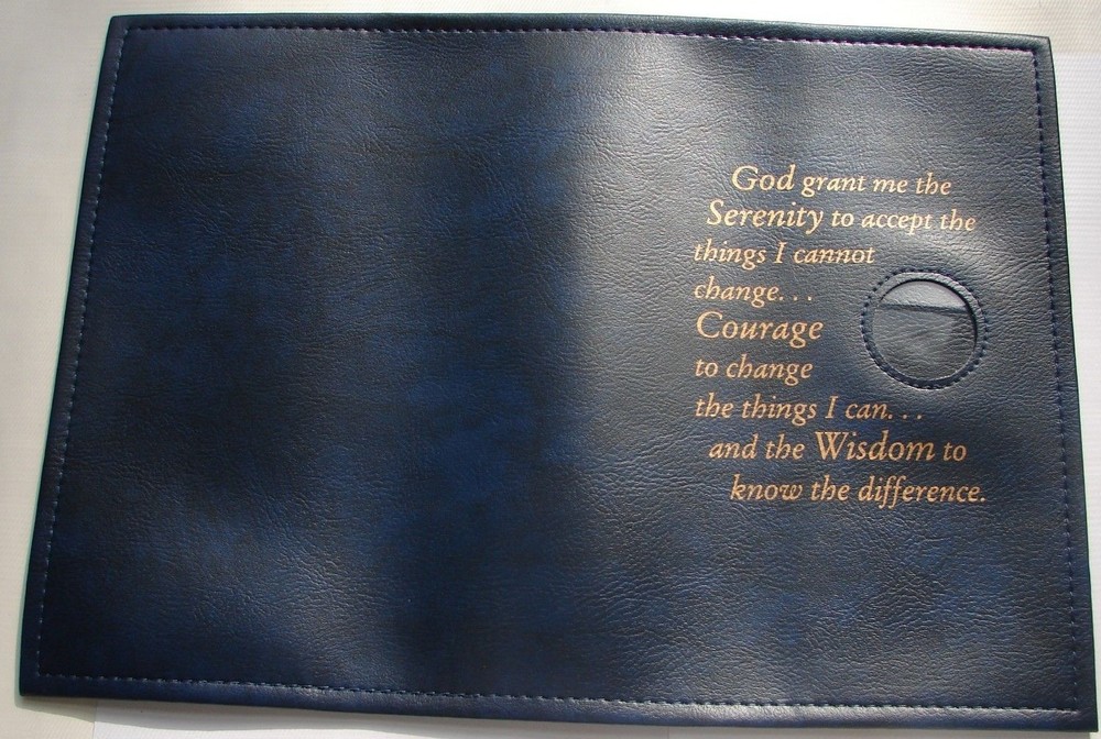 Narcotics Anonymous Basic NA Text Blue Serenity Prayer Book COVER 6th Edition