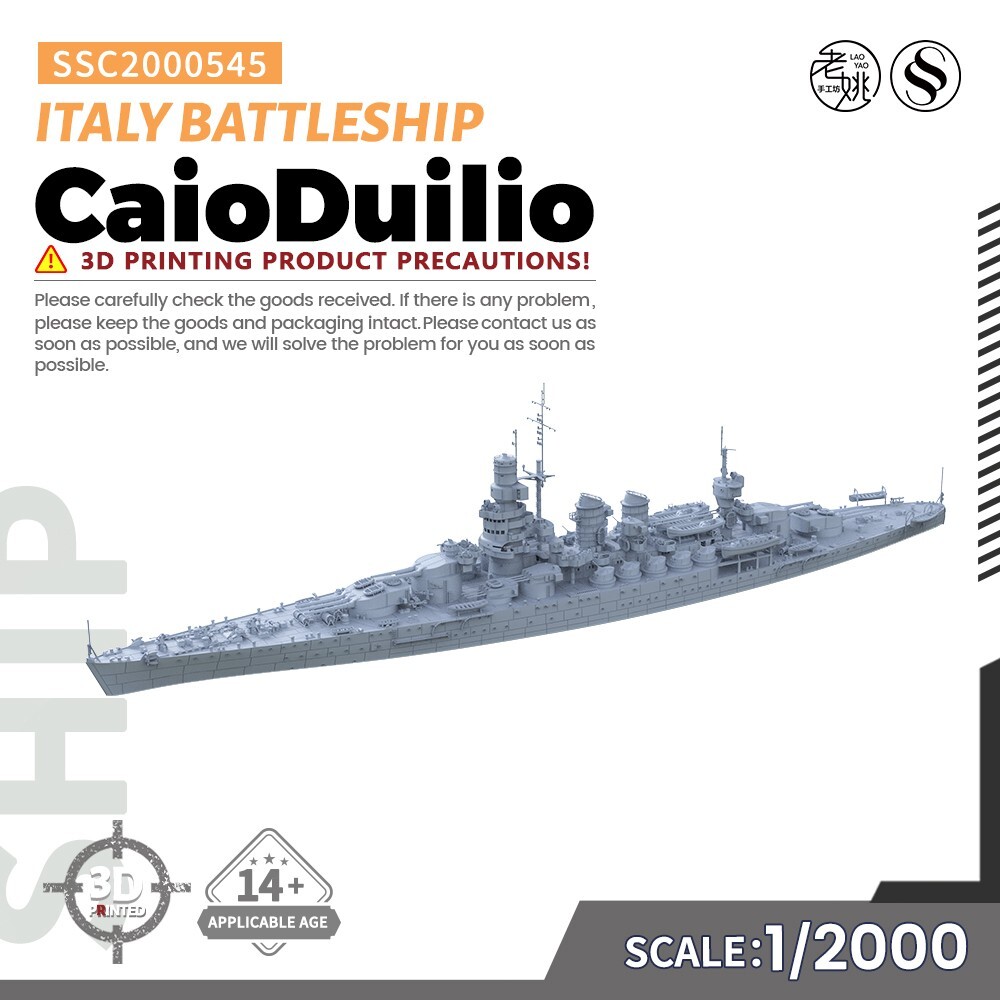 1/2000  Model Kit Italy CaioDuilio Battleship