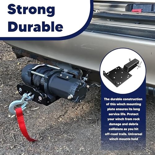 Universal Trailer Hitch Winch Mounting Plate Universal Winch Mounting Plate