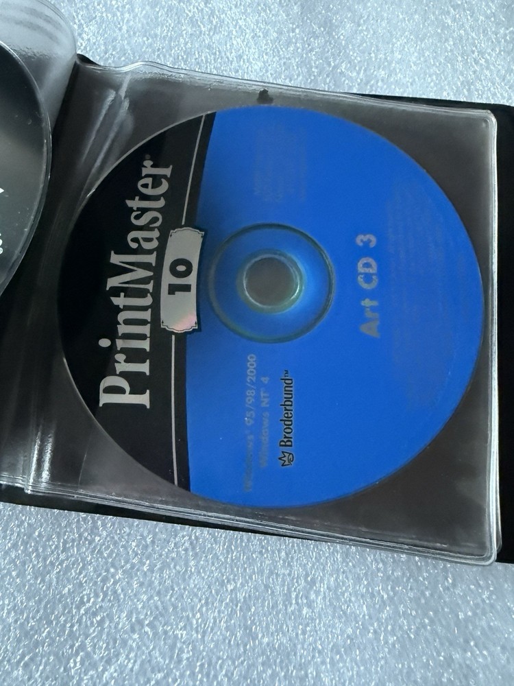 Print Software Used CDs: PrintMaster Platinum 10 ******Windows 95/98/2000 NT 4