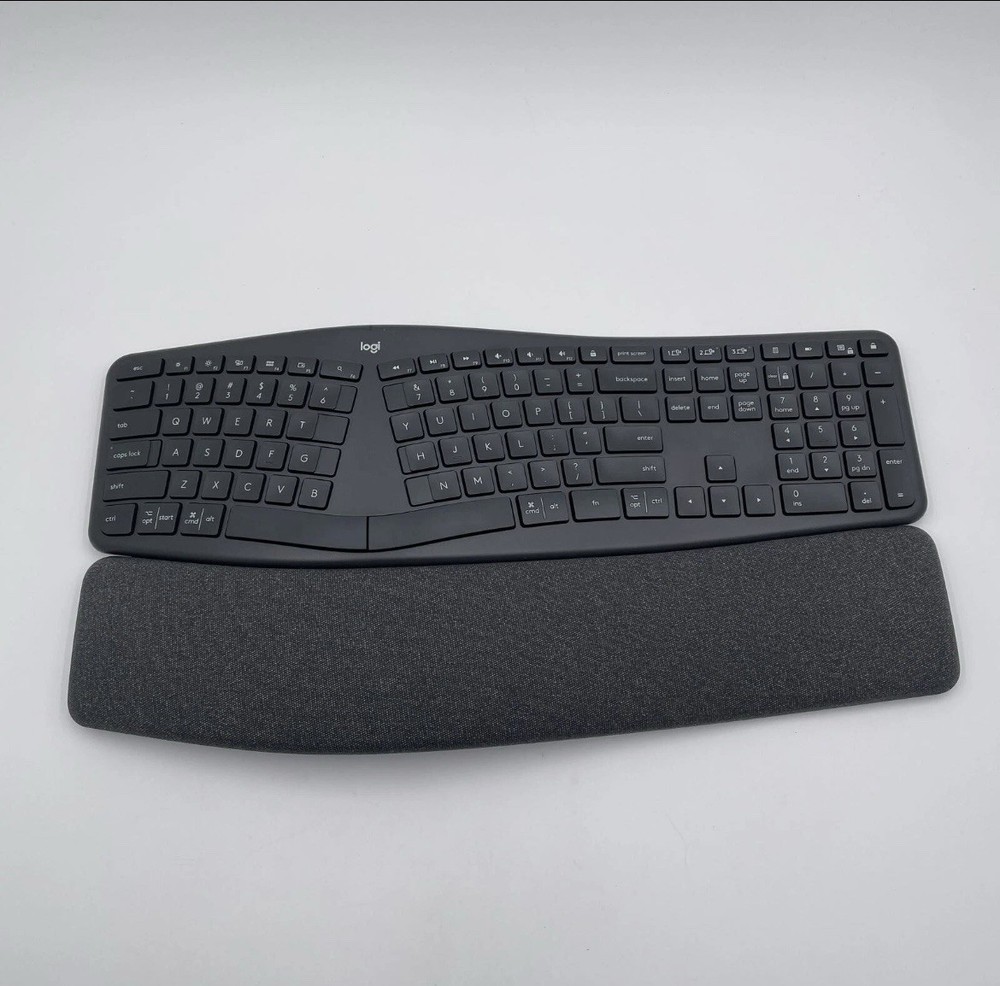 Logitech ERGO K860 Bluetooth Wireless Ergonomic Split Keyboard with Wrist Rest