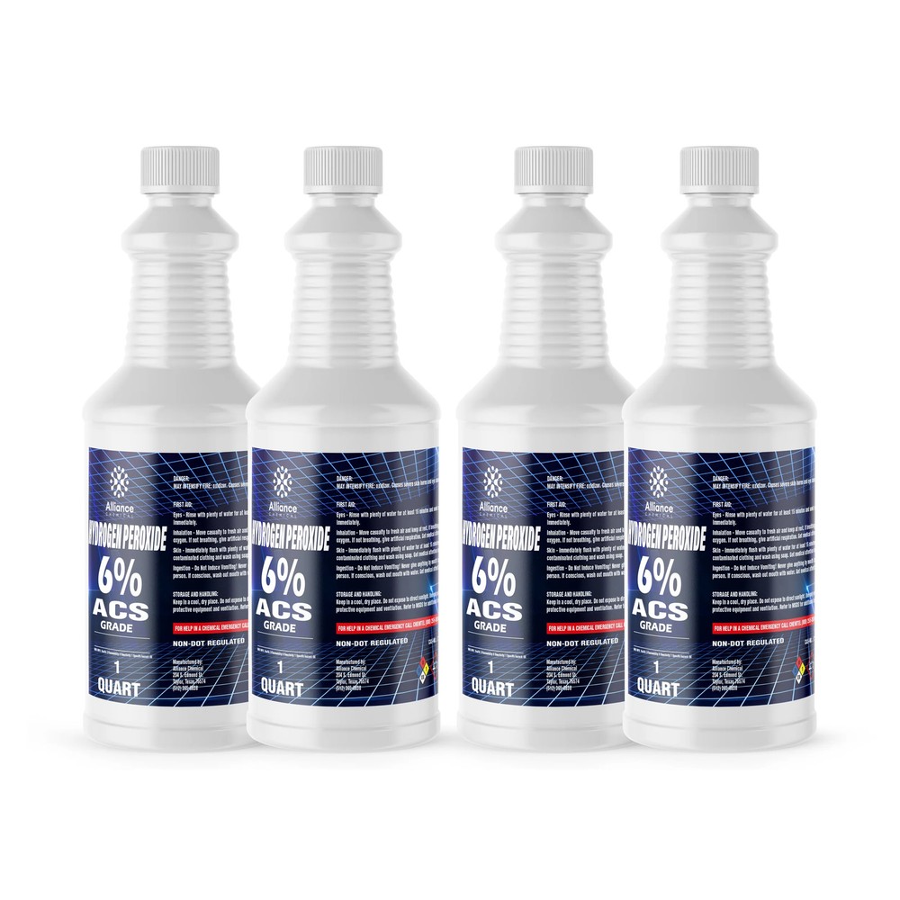 Hydrogen Peroxide 6% ACS Grade - 4 Quarts