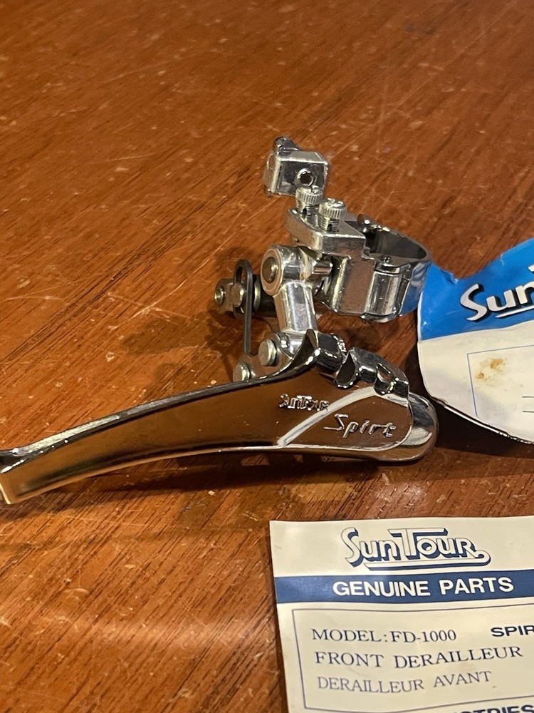NOS Suntour SPIRT FD-1000 front derailleur 28.6 Bottom Pull