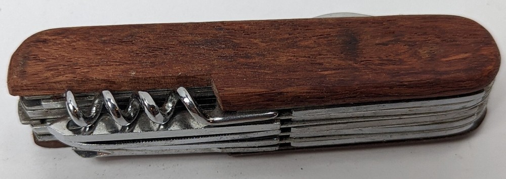 Wood Handle Stainless Steel Multi Purpose Tool – 11 Tools