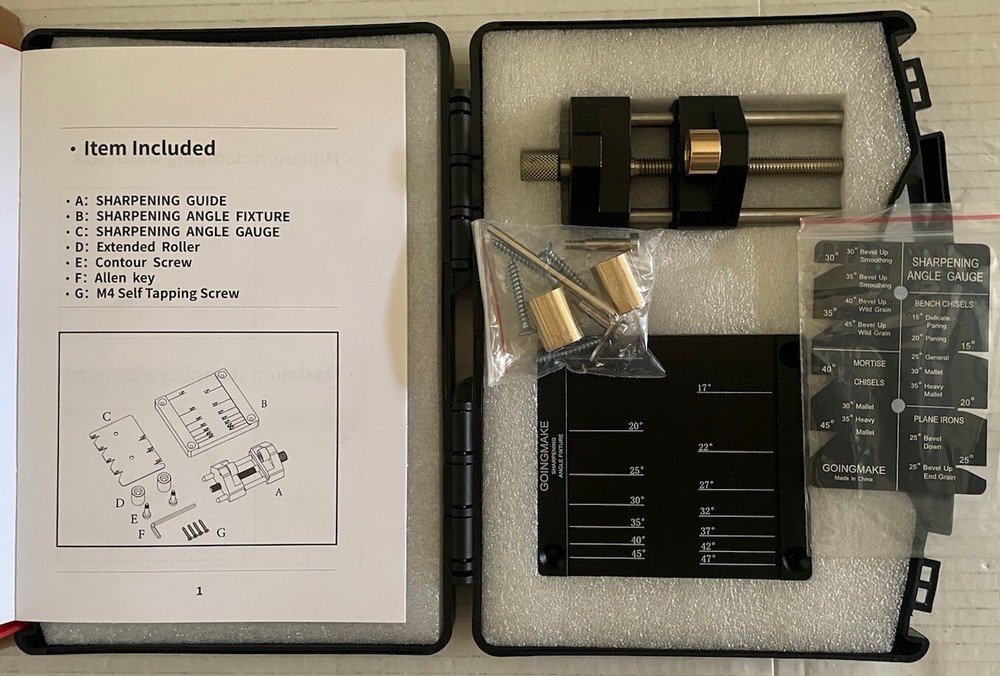 Honing Guide System Chisel Sharpening Kit
