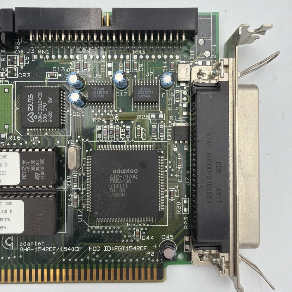 Adaptec AHA-1542CF ISA SCSI Controller Card 16-Bit Vintage PC Tested Working