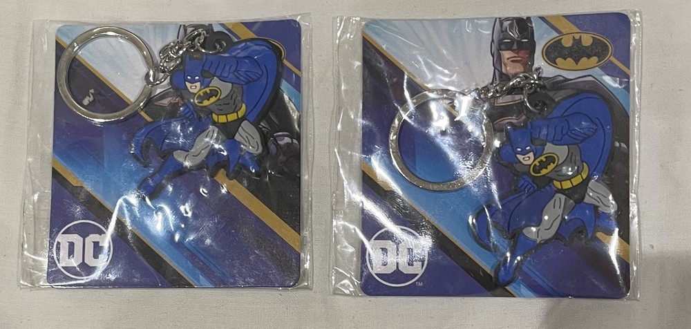 2x DC Comics Batman Keyring, Keychain - NEW SEALED