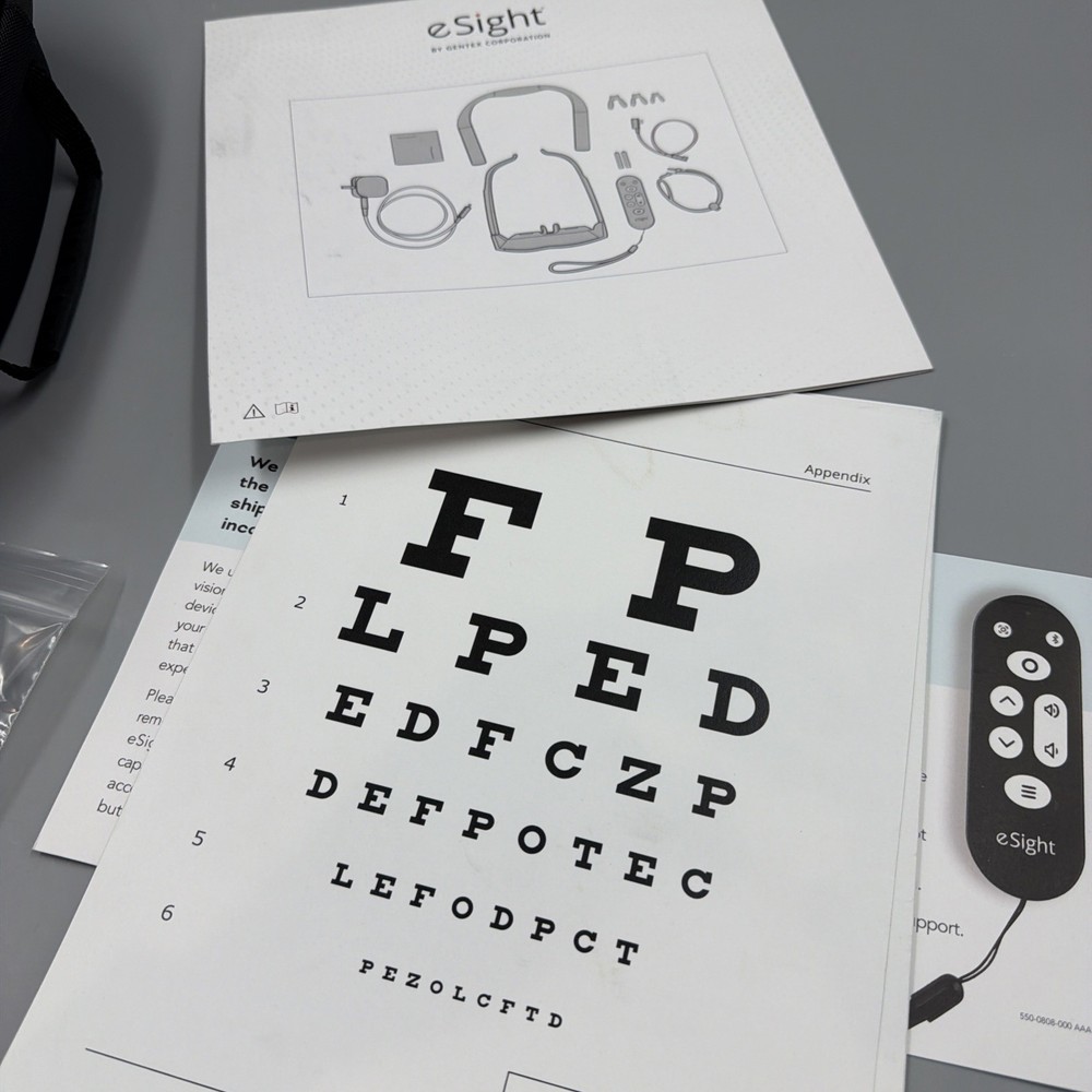 eSight Go - Assistive Digital Vision Devise Glasses -Used