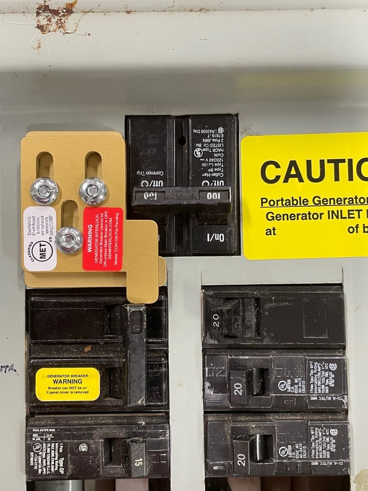 GenInterlock CCH-100 Generator interlock kit Crouse Hinds 100 Amp Panels