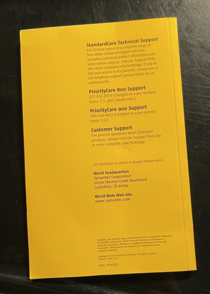 Norton Personal Firewall 2004