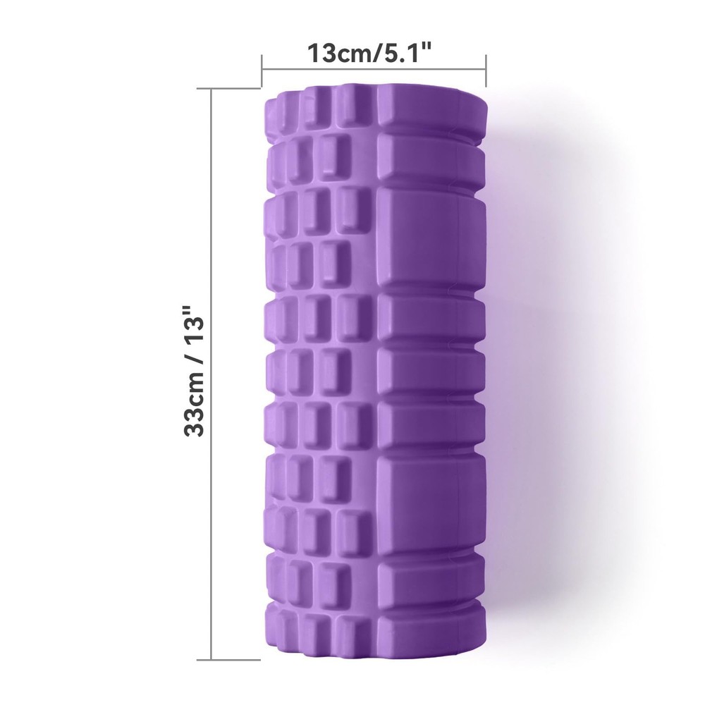 Foam Roller for Muscle Massager, Patented 13" High Density Exercise Roller fo...