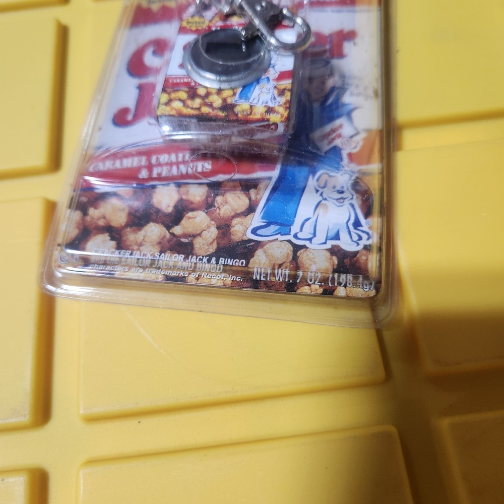 Vintage Cracker Jack 90s Keychain Watch/clock D48