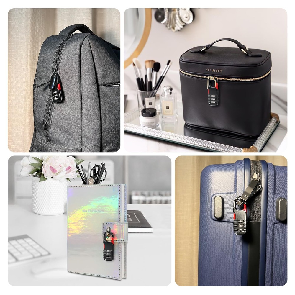 mini Combination Padlock (Black) Black