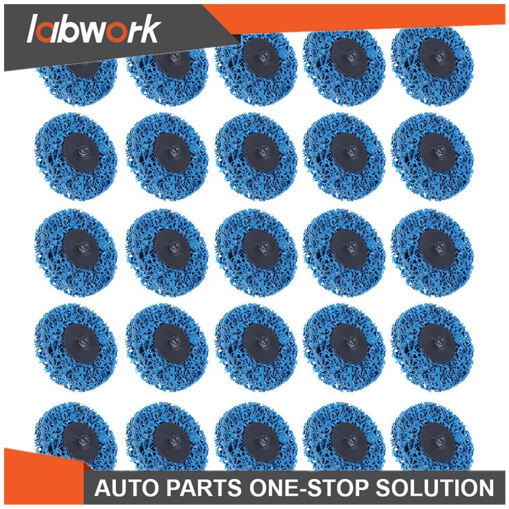 Labwork Quick Change Easy Strip & Clean Discs For Paint Rust Blue 25 Pack 3 Inch