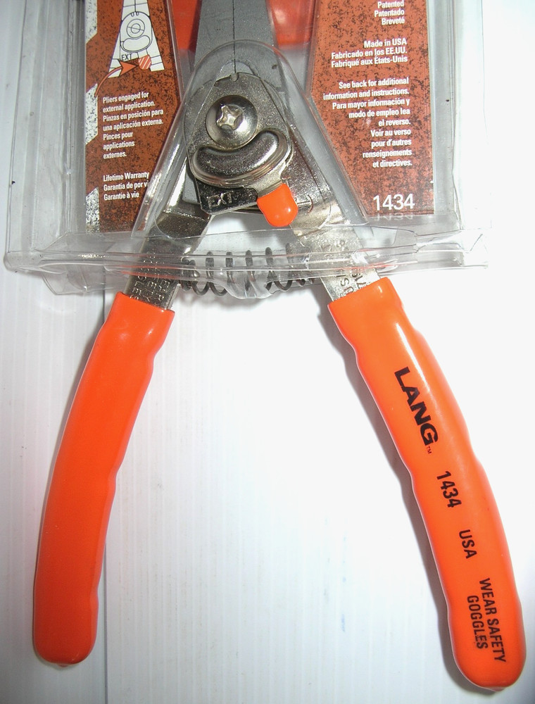 New Lang Tools 1434 Internal/External Snap Ring Plier Kit, Replaceable Tips, USA