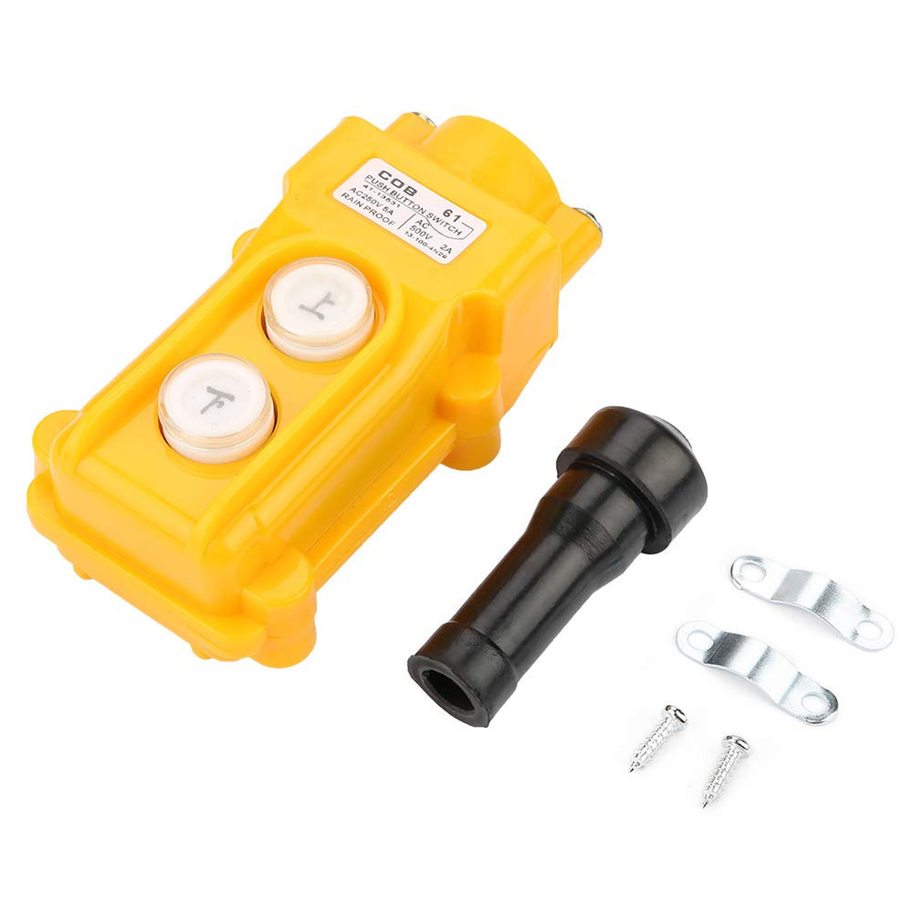 Winch Switch 120V Bo Crane Chain Hoist Push Button Switch Lifting Pendant Rai...