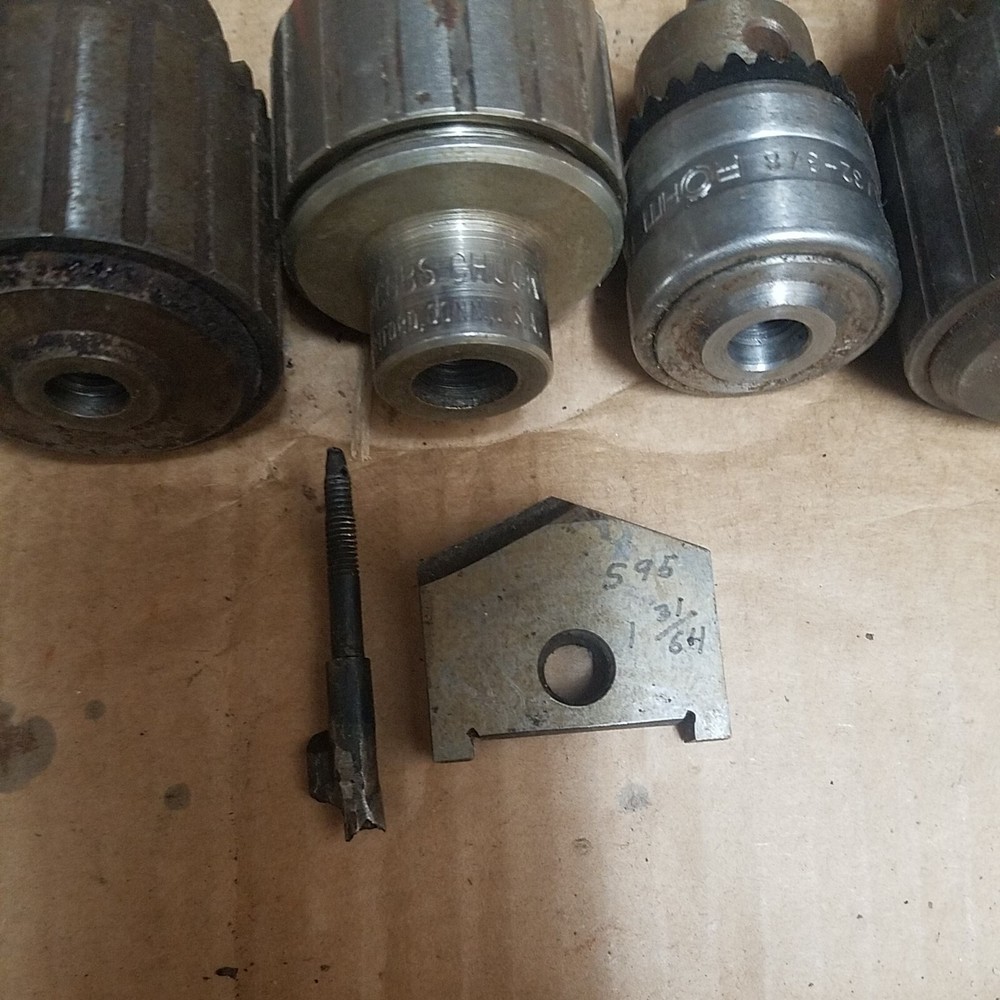 9 Machinist Drill Chucks Several Sizes Types Mainly Jacobs