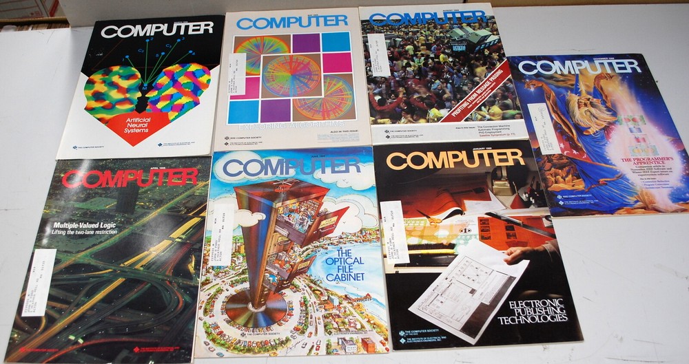 Rare IEEE  Computer Magazine 7 Issues 1988   Ships Worldwide