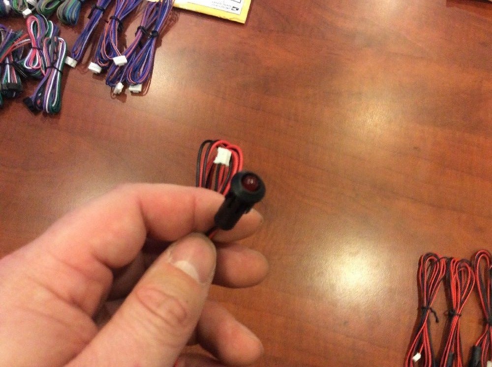 5 Pack - DEI Avital Python Code Directed Crimestopper 2 Pin LED Harness Red LED