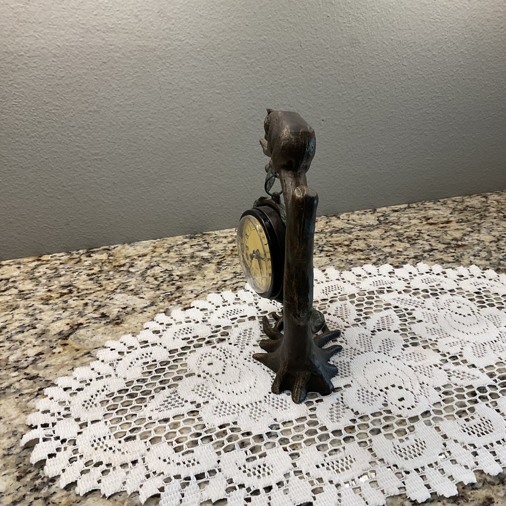 Bear on tree Limb Statue Quartz Clock Works