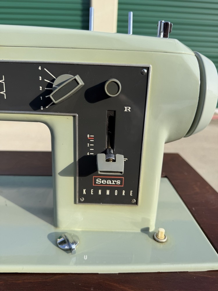 Vintage Sears Sewing Machine Model 158.13011 & Sewing Desk!
