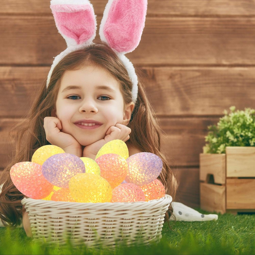 Egg String Lights, 13.12ft 20 LED Easter Egg Lights, Battery Operated C