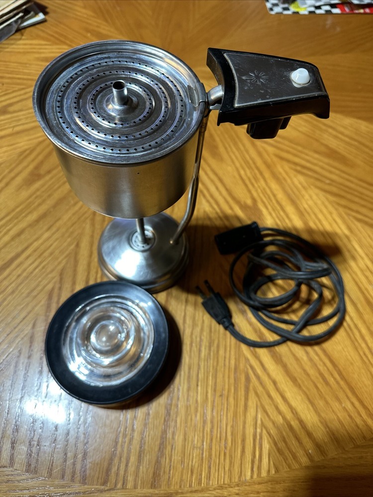 Corning Ware 10 Cup Percolator Coffee Pot Heating Element Cord Cap Basket