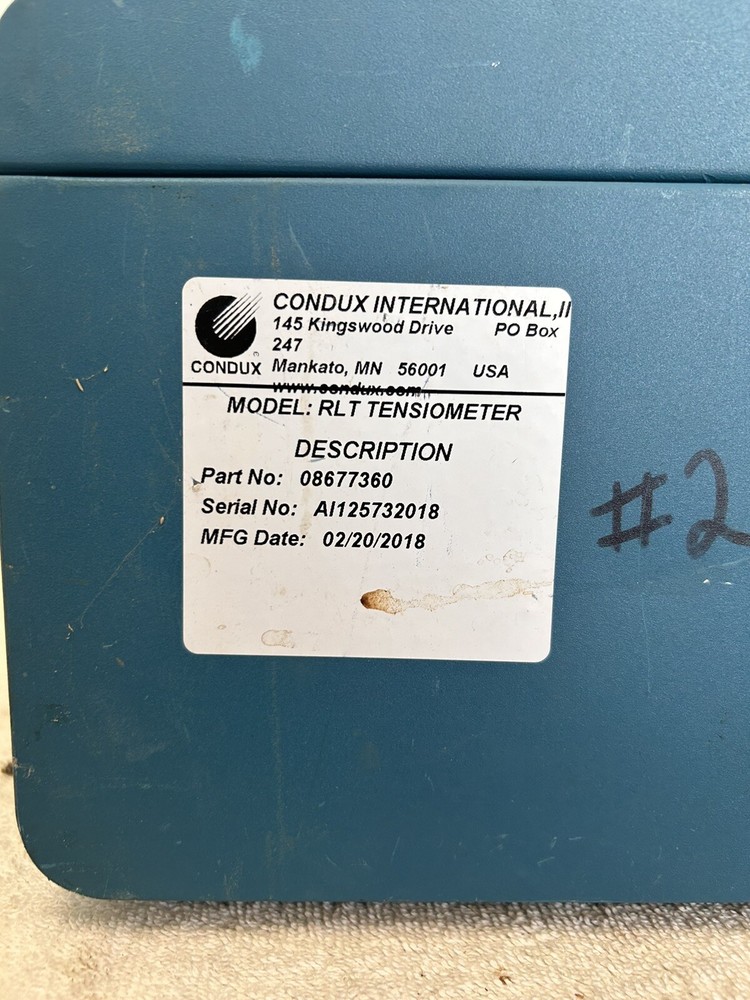 CONDUX 110v Running Line Tensionmeter. Model RLT Cat # E2627