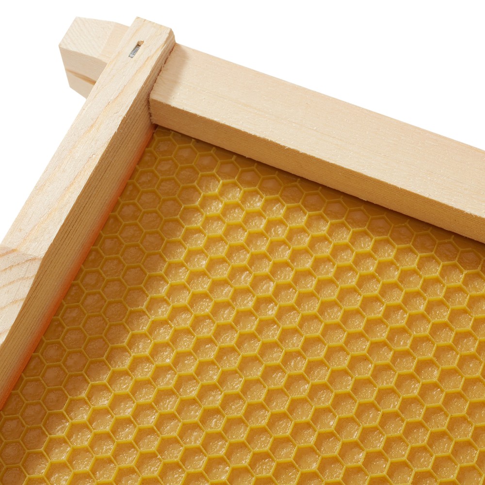 10-Pack Unassembled Medium Super Frames Waxed - Yellow