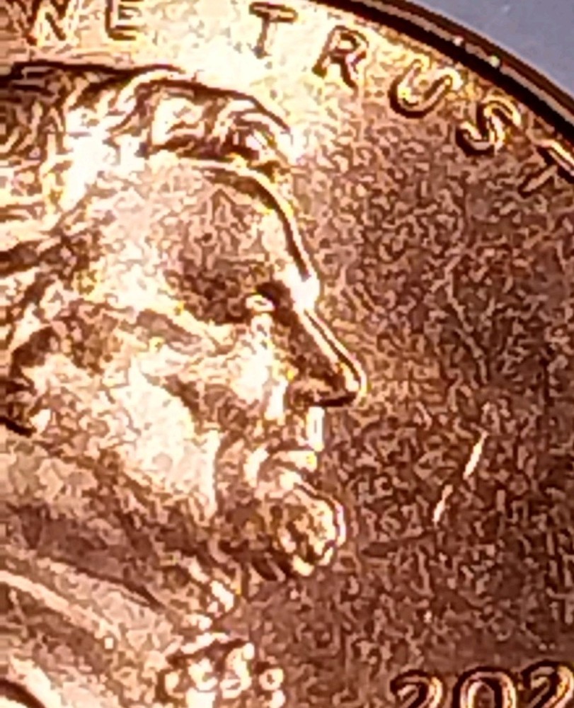 2021 P Error Lincoln Shield Cent. Obv./Rev. Die Cracks.