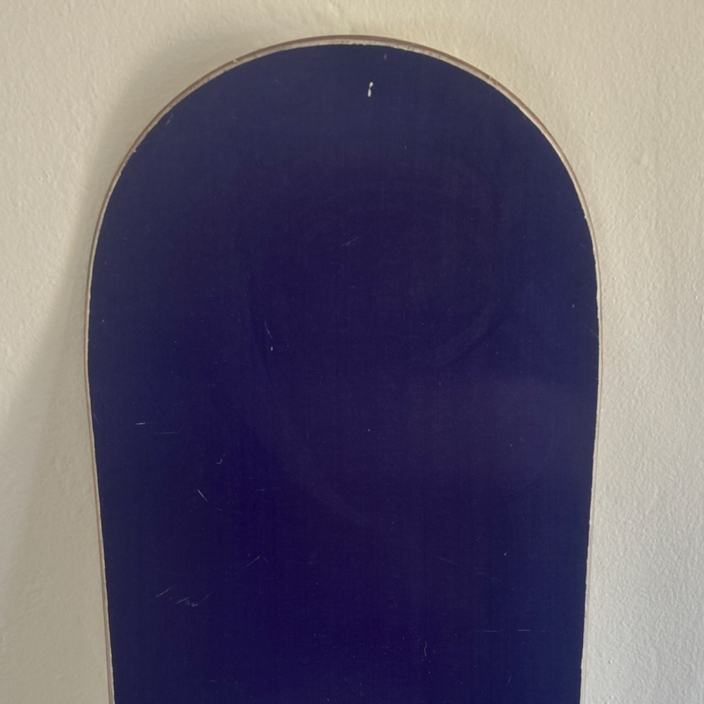 Never Summer Snowboard Blue Orange White with Bindings 4x4 Mount Pattern