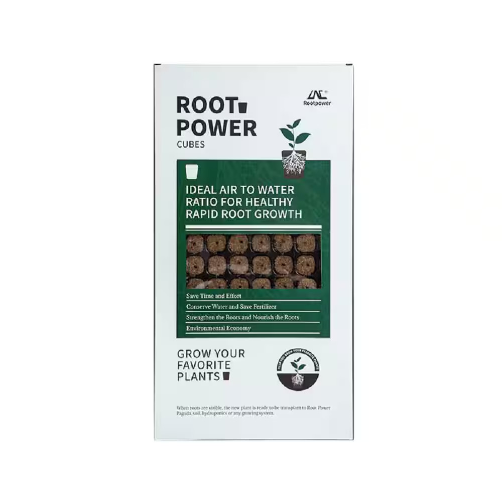 Outdoor Rootpower Coco Coir Seeding Plugs 128 Cells Tray