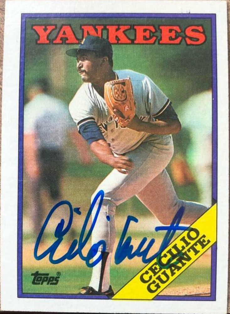 Cecilio Guante Autographed 1988 Topps #84