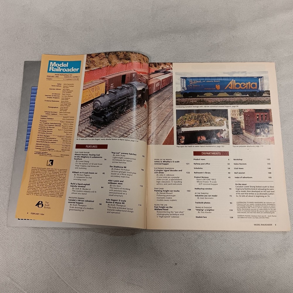 Model Railroader Magazine February 1994