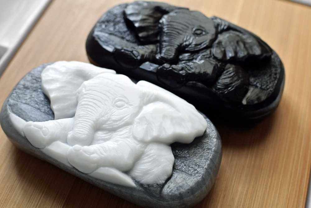 ELEPHANT SILICONE MOLD for soap making and other crafts